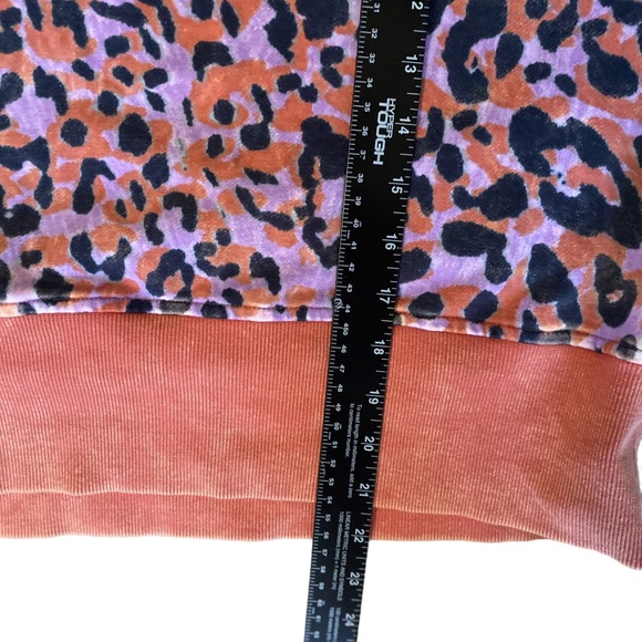 JoyLab French Terry Orange & Purple Acid Wash Crewneck Pullover Sweatshirt Sz M - Picture 11 of 16